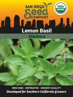 Basil, Lemon Organic Seeds