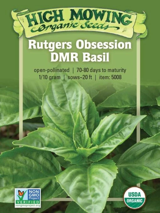Rutgers Obsession Basil Organic Seeds -Garden Tools Shop 8610289 01v rutgers obsession basil organic seeds