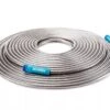 Sun Joe AJSGH100 Heavy-Duty Spiral Constructed Stainless Steel Garden Hose | 100-Feet | 1/2 In. Diameter