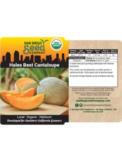 Hales Best Cantaloupe Organic Seeds -Garden Tools Shop 8611872 02v