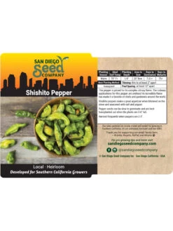 Shishito Pepper Organic Seeds 5 Shishito Pepper Organic Seeds -Garden Tools Shop 8611910 02v