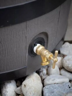 Round Rain Barrel With Planter, 35 Gallons 11 Round Rain Barrel With Planter, 35 Gallons -Garden Tools Shop 8612856BK 10V tif