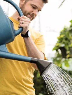 French Blue Watering Can 12 French Blue Watering Can -Garden Tools Shop ChrisAhrensSquare 0118 tif